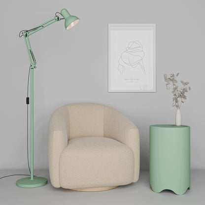 Mátová stojací lampa E27 190 cm, nastavitelná