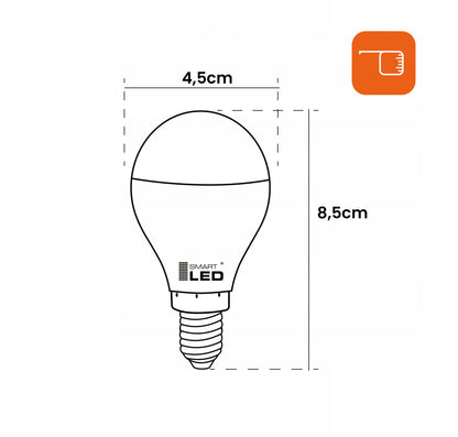 LED žárovka E14 10 W, 900 lm, 4500 K – neutrální bílá