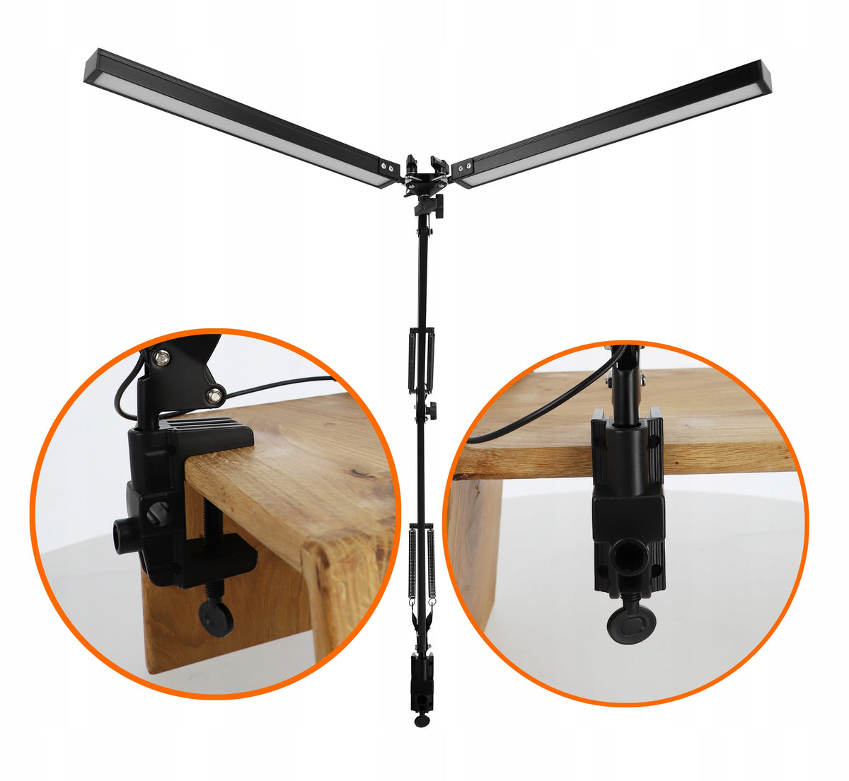 LED stolní lampa 20 W, s dotykovým ovládáním, nastavitelná, 3 režimy barvy světla