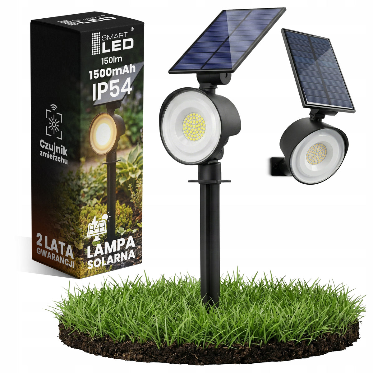 LED solární zápichové svítidlo