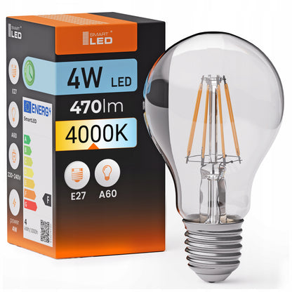 LED žárovka E27 4 W, 470 lm, 4000 K – neutrální bílá