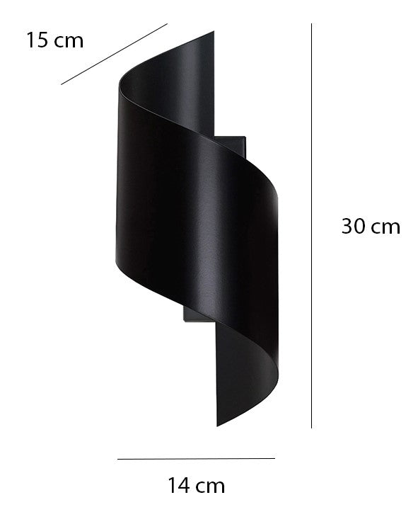 Nástěnné svítidlo SPINER – černé
