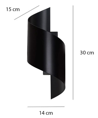 Nástěnné svítidlo SPINER – černé