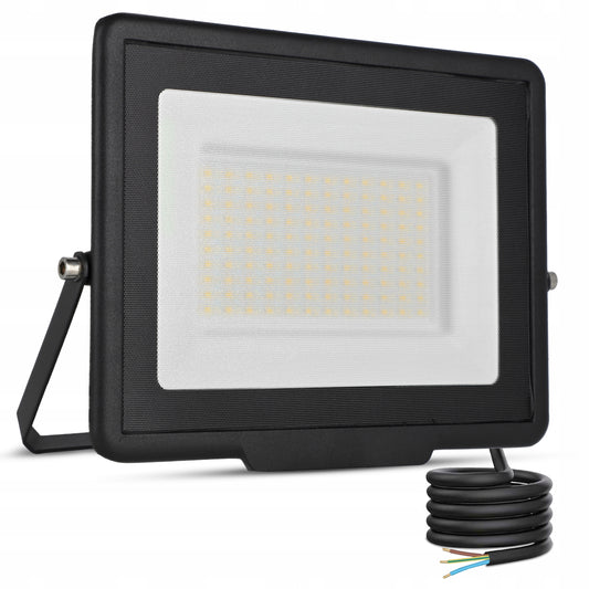 LED reflektor 100 W, 8000 lm, neutrální bílá 4500 K, IP65, 230 V, 23 × 18,5 cm