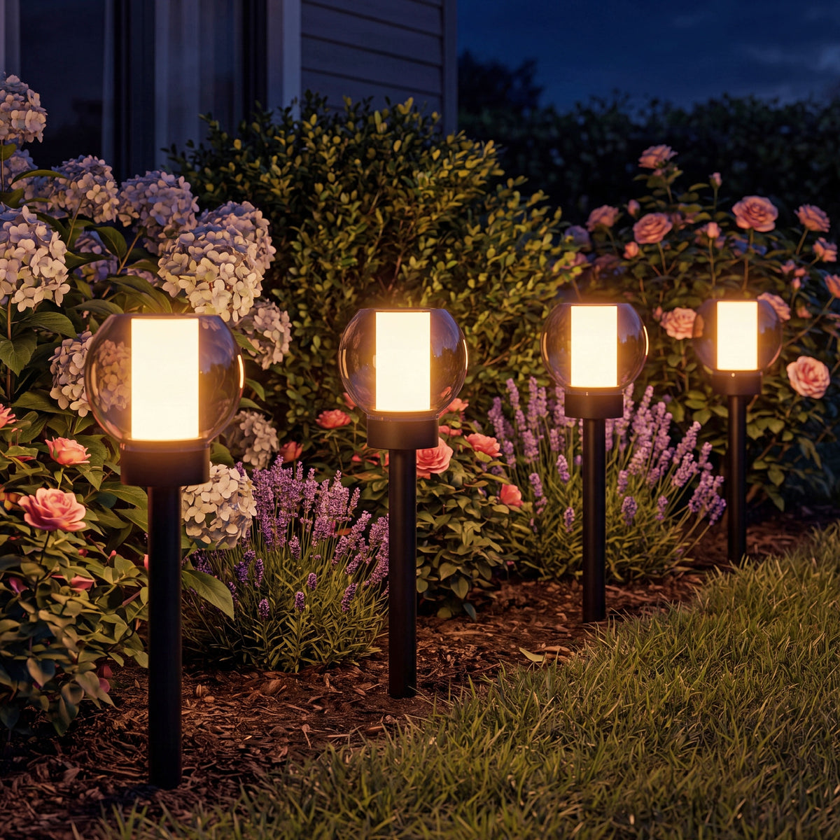 LED solární zápichové svítidlo 1800 K, IP44