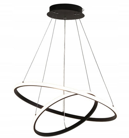 Černé LED závěsné svítidlo 49 W – neutrální bílá
