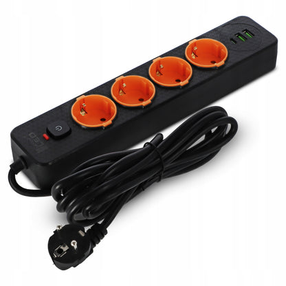 Prodlužovací kabel 230 V, 3 m, USB