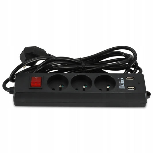 Prodlužovací kabel 230 V, 3 m, USB