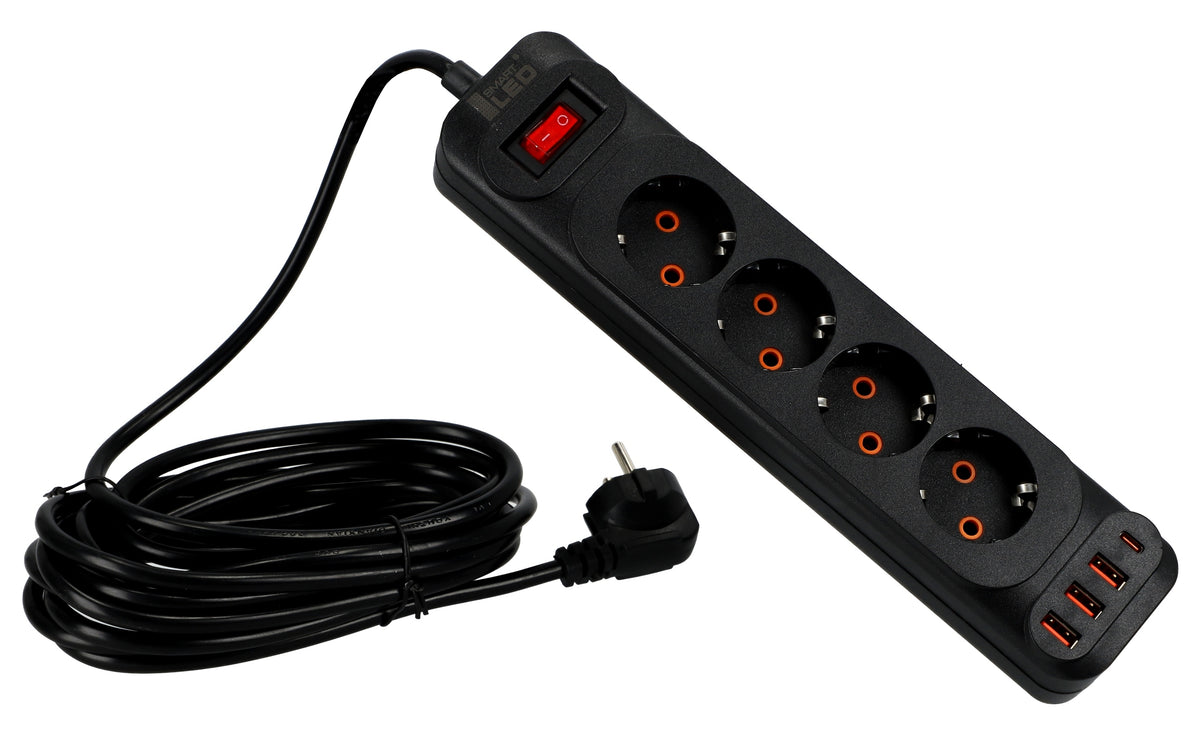 Prodlužovací kabel 230 V, 5 m, USB