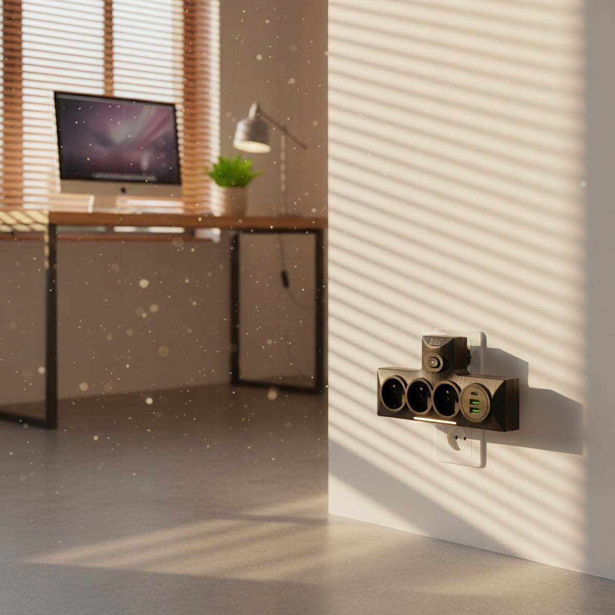 Prodlužovací kabel 230 V, USB