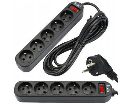 Prodlužovací kabel 2500 W, 3 × 1.5 mm, USB