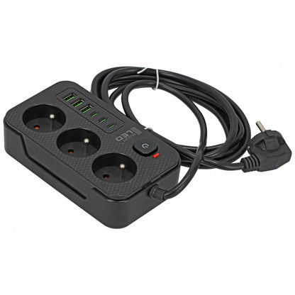 Prodlužovací kabel 230 V, 3 m, USB