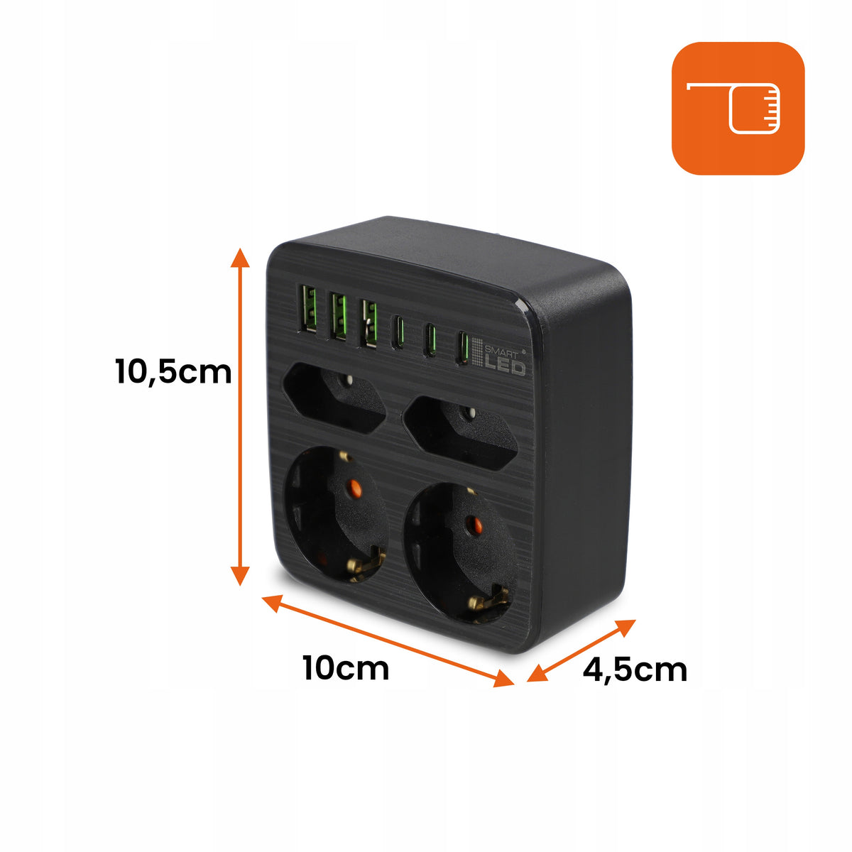 Prodlužovací kabel 230 V, USB