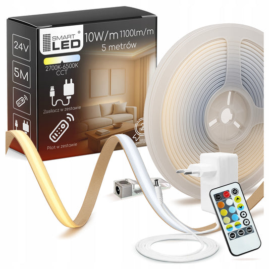 LED pásek 24 V, 1100 lm, 5 m, CCT