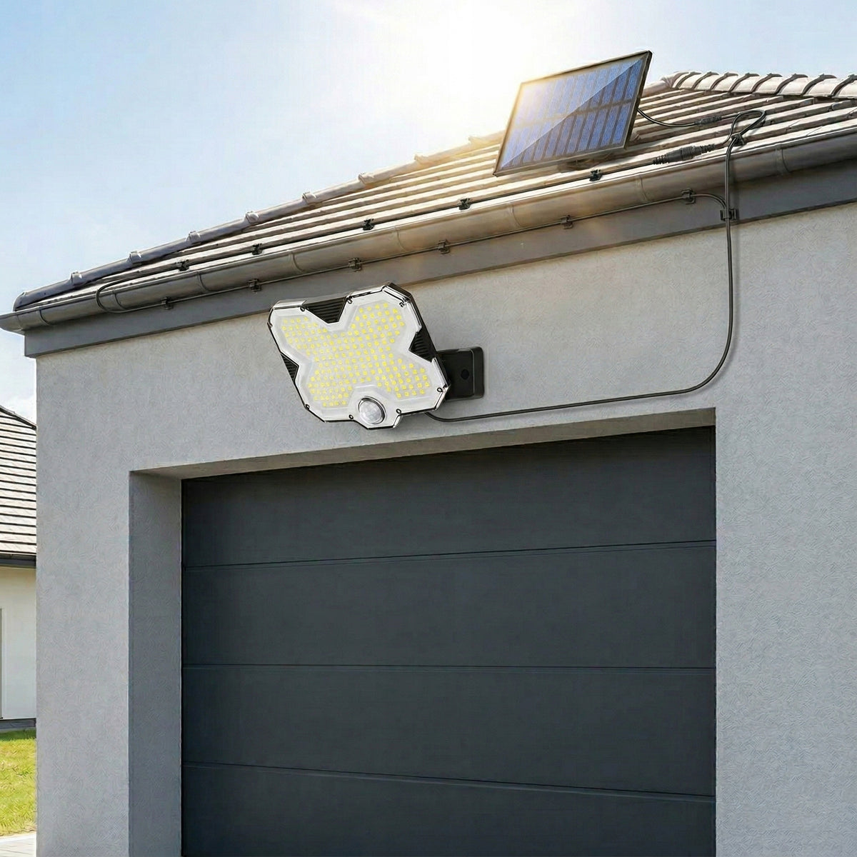 LED solární pouliční svítidlo, IP44