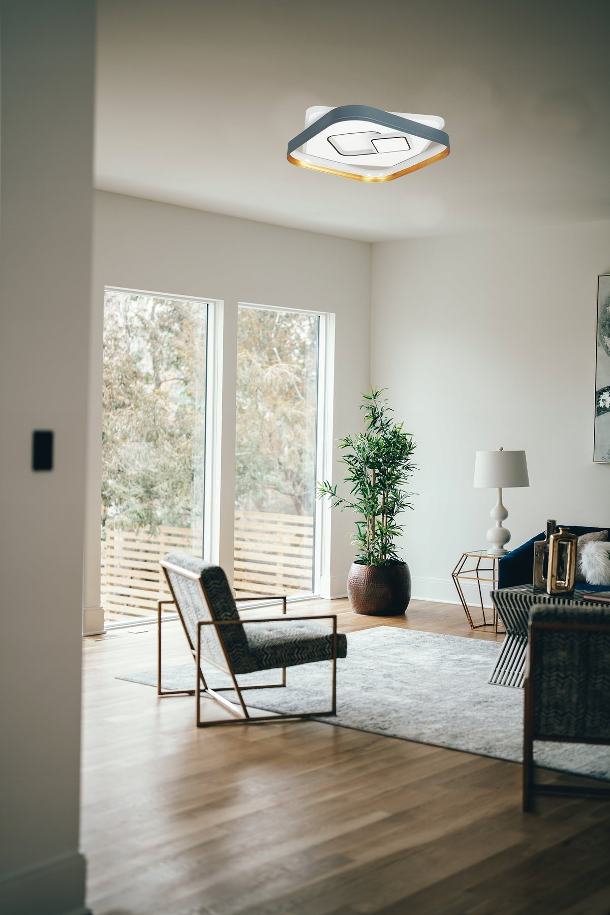 LED stropní svítidlo 106 W, 3 režimy barvy světla