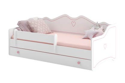 Dětská postel EMMA 140 × 70 cm – růžová
