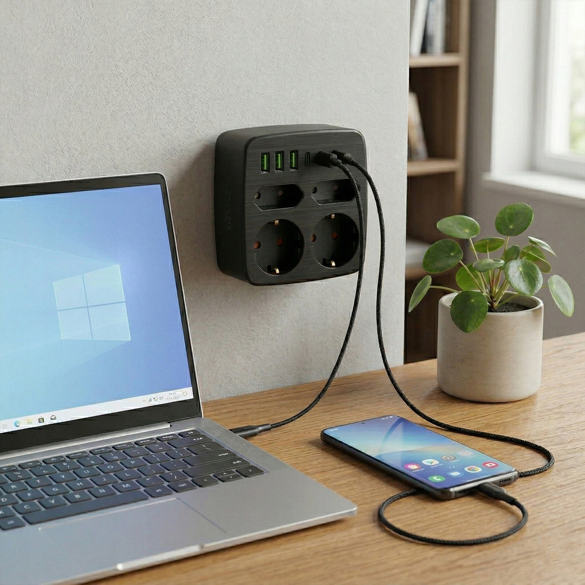 Prodlužovací kabel 230 V, USB
