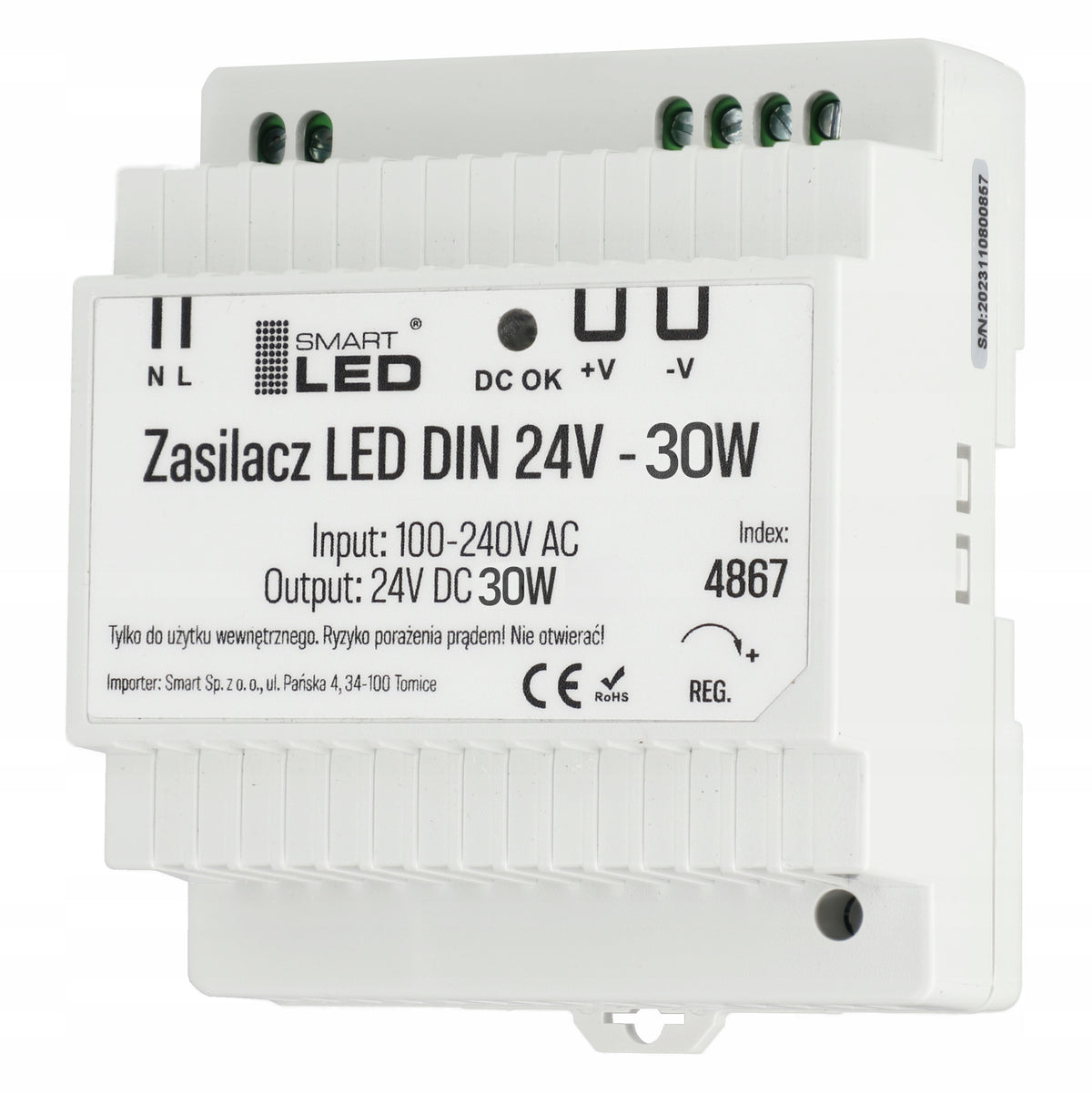LED napájecí zdroj 24 V, 30 W