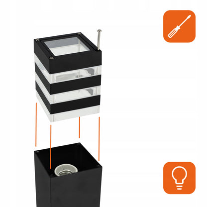 Venkovní osvětlovací sloupek E27 230 V, 50 cm, IP54