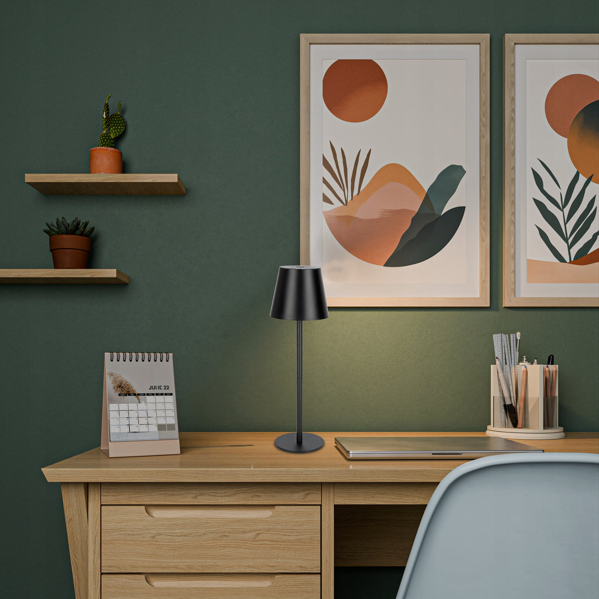LED stolní lampa, s dotykovým ovládáním, stmívatelná, 3 režimy barvy světla