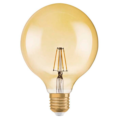 OSRAM Vintage Globe 125 DIMM jantarová 230V E27 LED EQ55 2400K