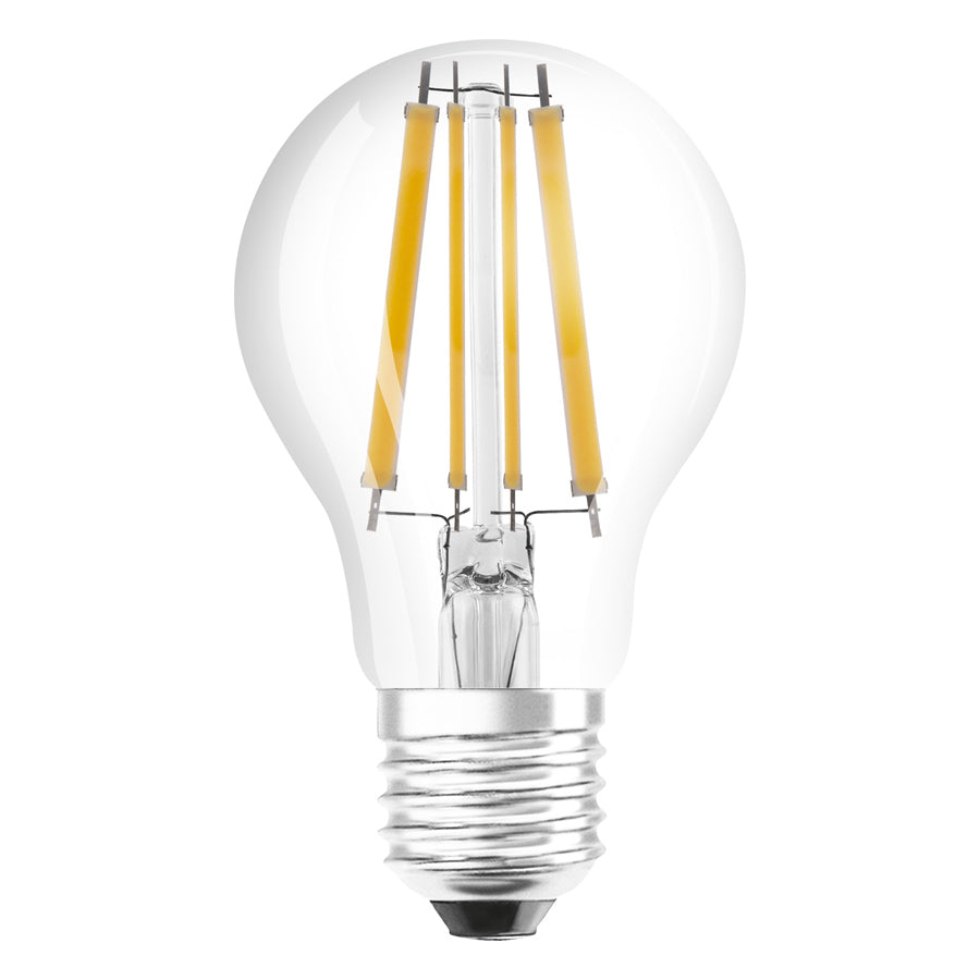 OSRAM Retrofit Classic A DIMM čirá 230V E27 LED EQ100 2700K