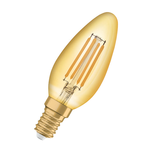 OSRAM Vintage svíčková jantarová 230V E14 LED EQ35 2400K