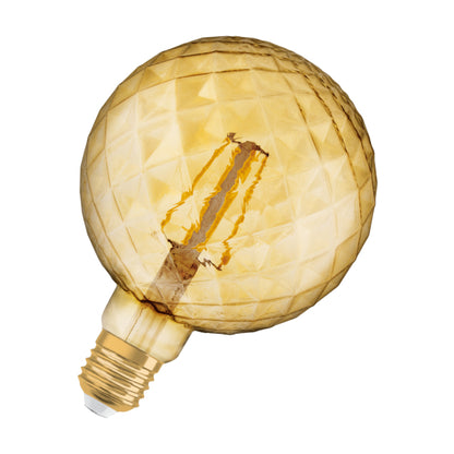 OSRAM Vintage Globe 125 DECO jantarová 230V E27 LED EQ40 2500K