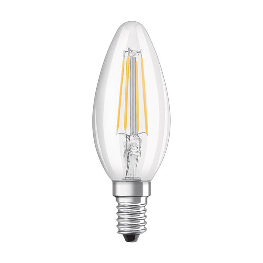 OSRAM Retrofit svíčková čirá 230V E14 LED EQ40 4000K