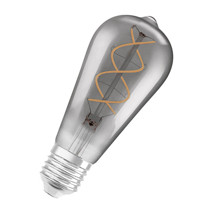 OSRAM Vintage Edison SPIRAL kouřová 230V E27 LED EQ15 1800K