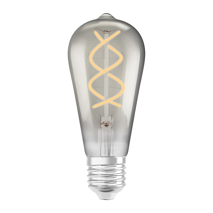 OSRAM Vintage Edison SPIRAL kouřová 230V E27 LED EQ15 1800K