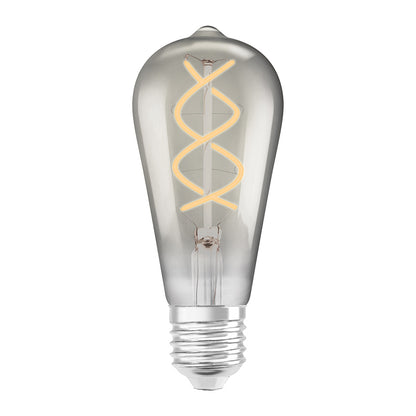 OSRAM Vintage Edison SPIRAL kouřová 230V E27 LED EQ15 1800K