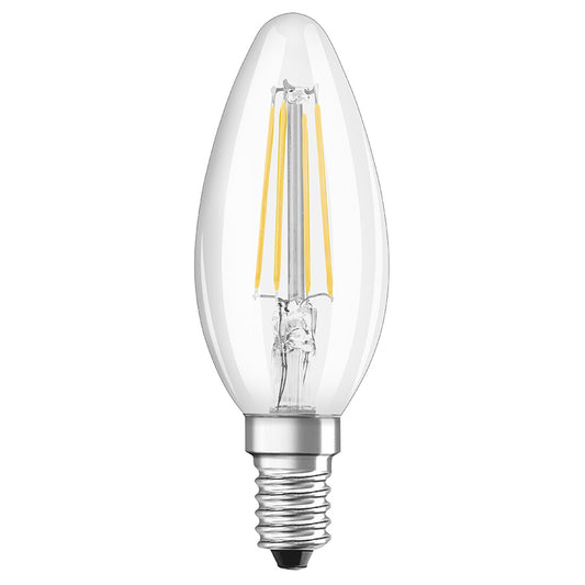 OSRAM Retrofit svíčková čirá 230V E14 LED EQ60 2700K
