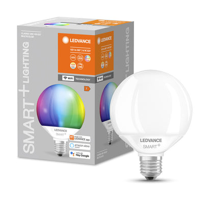 OSRAM SMART+ Globe 95 matná 230V E27 LED EQ100 RGBW