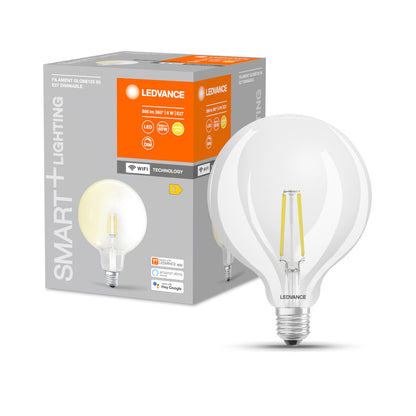OSRAM SMART+ Globe 125 WiFi čirá 230V E27 LED EQ60 2700K