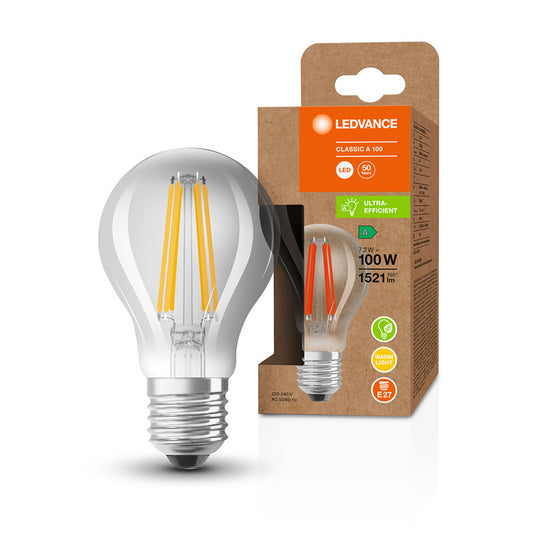 OSRAM ULTRA ECONOMY 210lm/W Classic A čirá 230V E27 LED EQ100 3000K