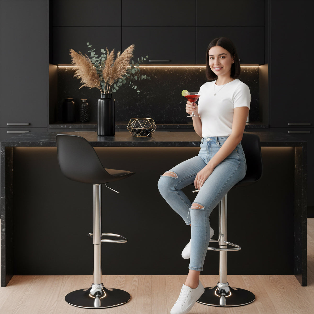 Barová židle Ricardo černý