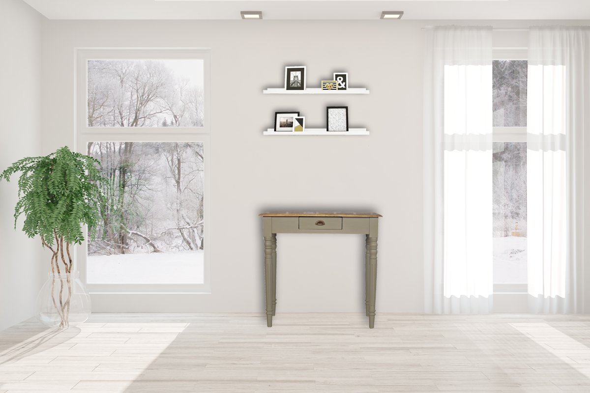 Psací stůl s ručně malovaným povrchem, 80 × 45 × 78 cm