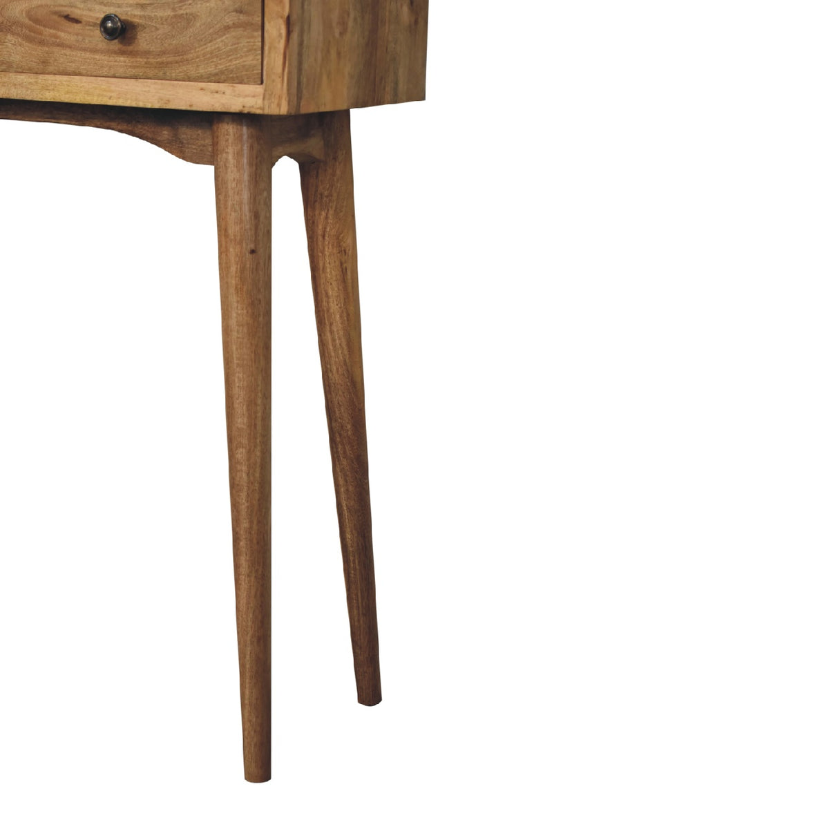 Mini konzolový stolek v dubovém odstínu, 70 × 30 × 78 cm