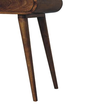 Mini konzolový stolek v šedém provedení, 60 × 30 × 78 cm