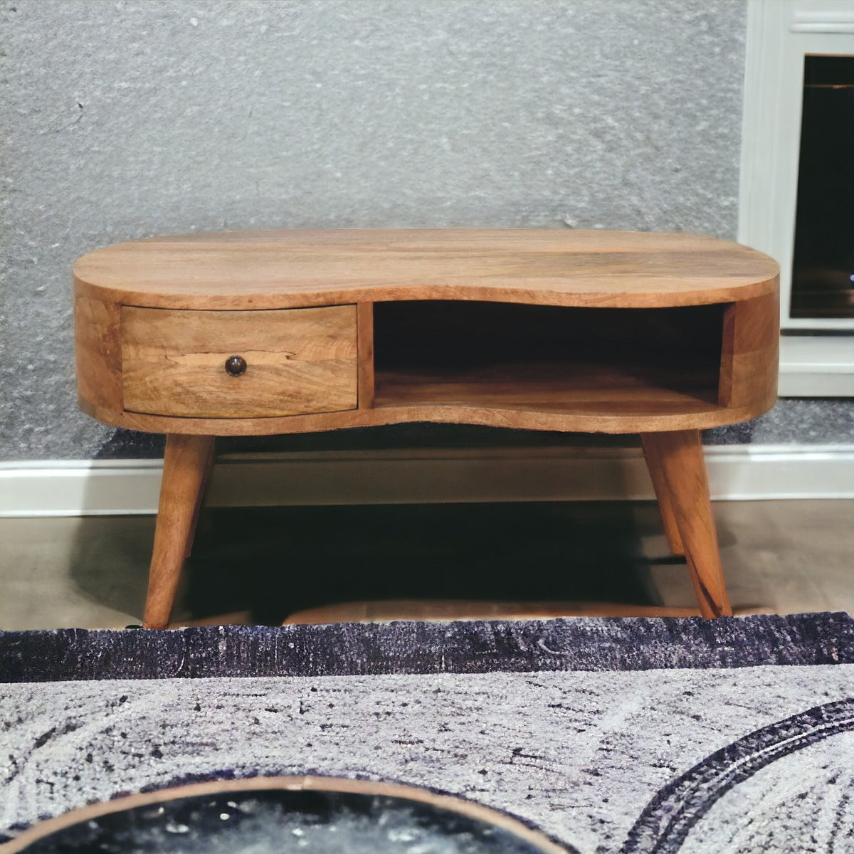 Konferenční stolek v dubovém odstínu, 80 × 50 × 40 cm