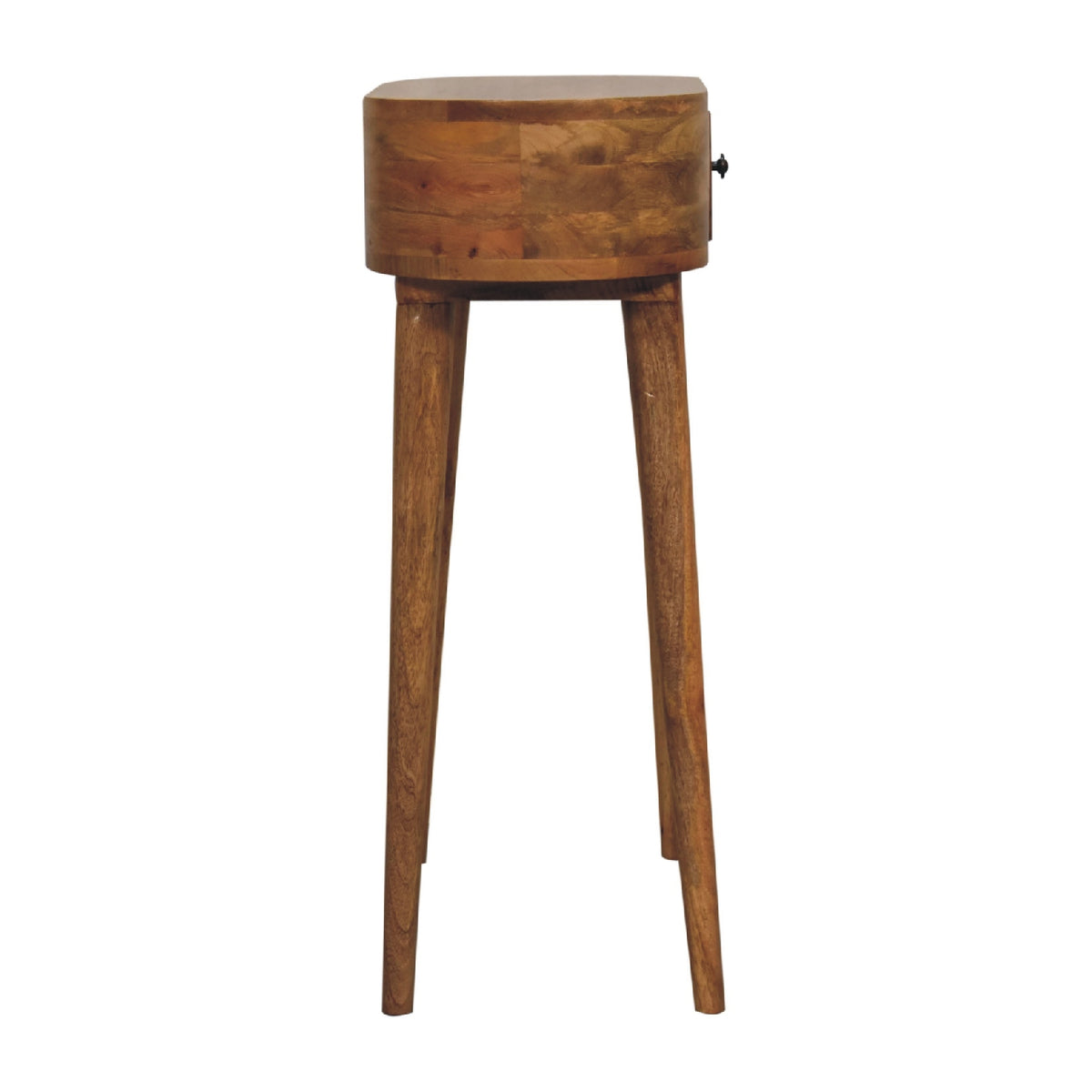 Mini konzolový stolek v dubovém odstínu, 60 × 30 × 78 cm