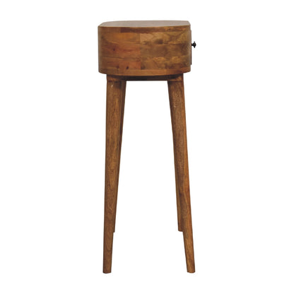 Mini konzolový stolek v dubovém odstínu, 60 × 30 × 78 cm