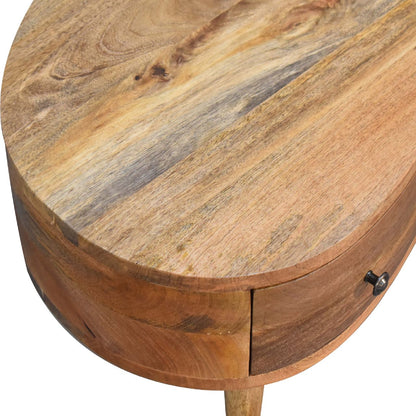 Mini konferenční stolek v dubovém odstínu, 70 × 40 × 35 cm