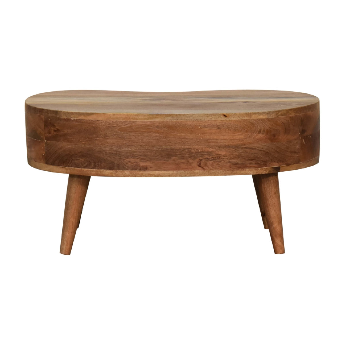 Mini konferenční stolek v dubovém odstínu, 70 × 40 × 35 cm