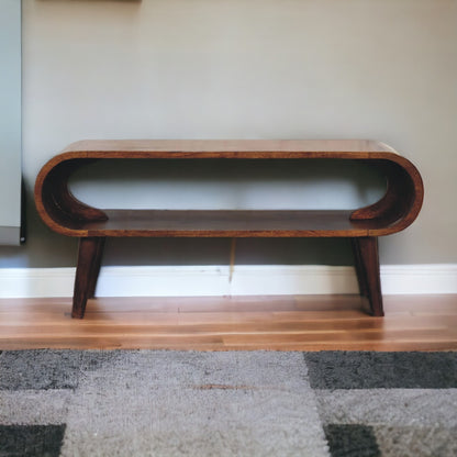 TV stolek Amaya z masivního mangového dřeva, 90 × 35 × 40 cm