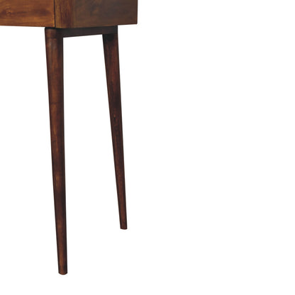 Konzolový stolek Elevated v kaštanovém odstínu, 100 × 45 × 88 cm