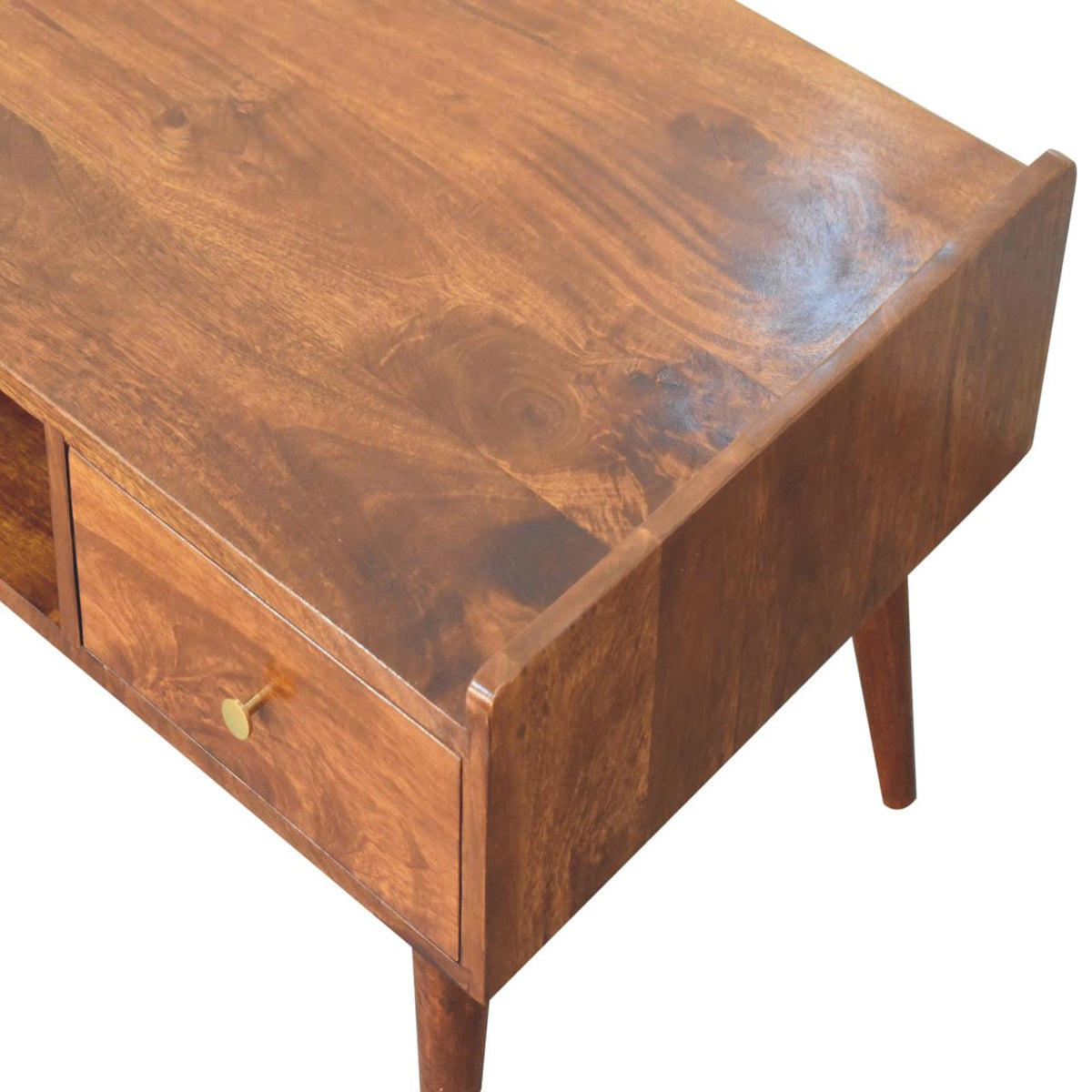 Konferenční stolek Elevated v kaštanovém odstínu, 100 × 50 × 43 cm