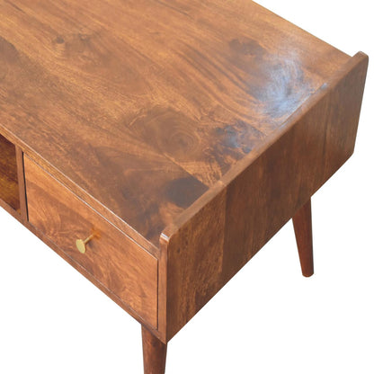 Konferenční stolek Elevated v kaštanovém odstínu, 100 × 50 × 43 cm